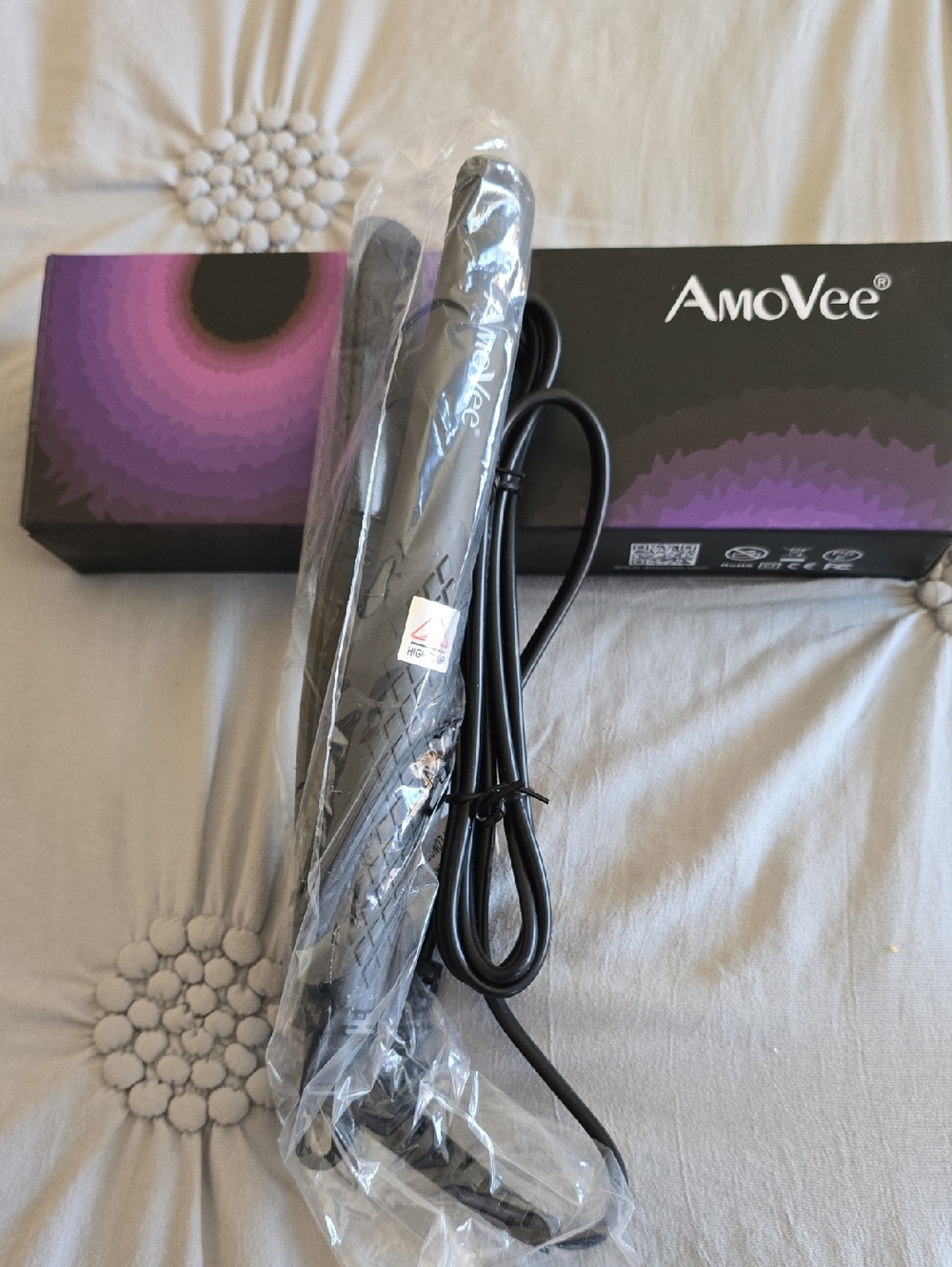 AmoVee Black Hair Straightener Flat Iron